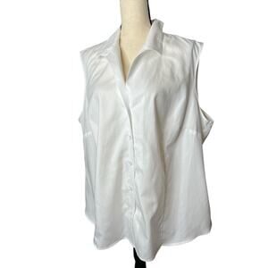 Jones New York Sleeveless Blouse Non-Iron Size 3X